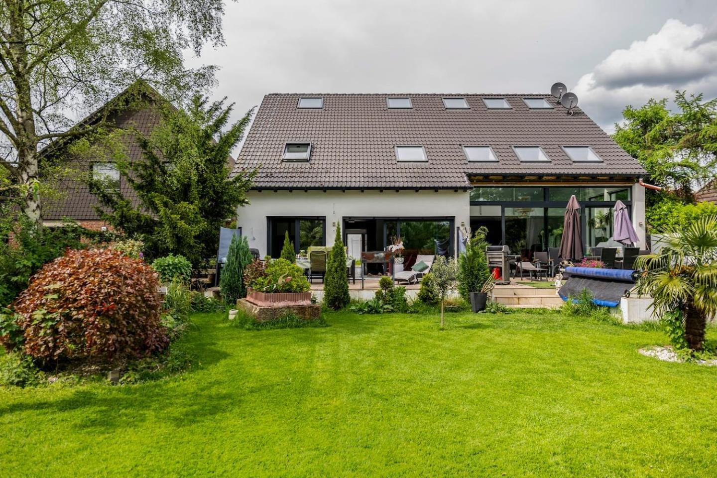 Wunderschoene Terrassenwohnung Mit Blick Ins Gruene! Меербуш Екстериор снимка